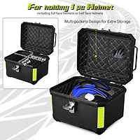 Ahr 45L Universal Motorcycle Tour Tail Box Scooter Trunk Storage with Backrest Safety Lock