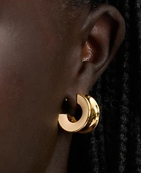 kate spade new york Small Concave Hoop Earrings, 0.82"