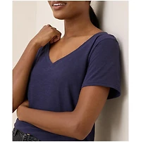 Pact Women's Organic Cotton Featherweight Slub V-Neck Tee