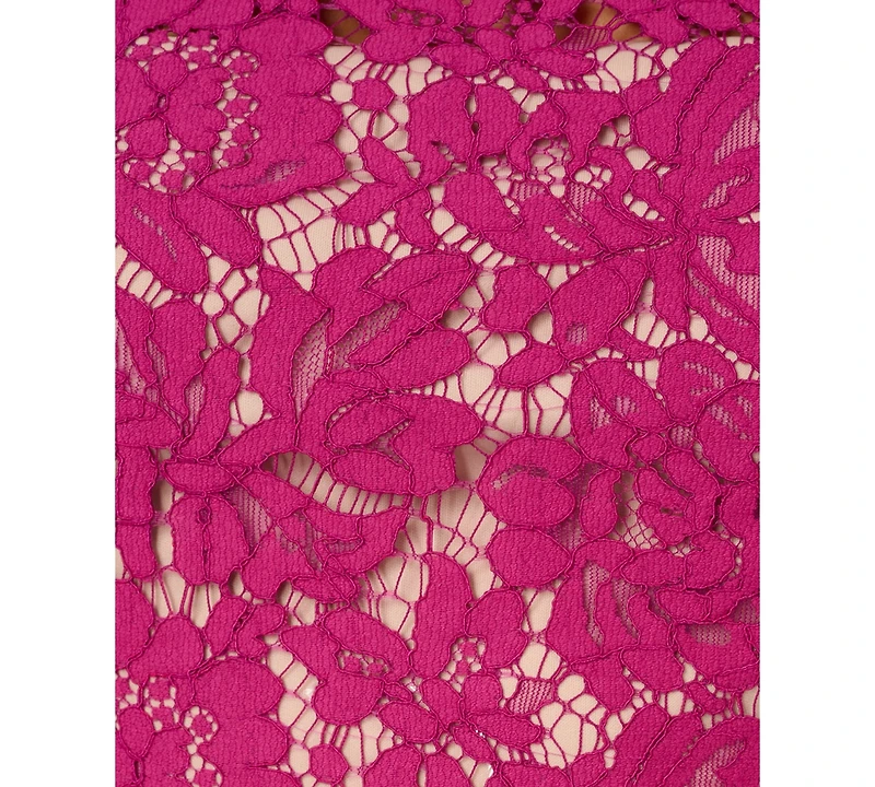 Adrianna Papell Women's Sleeveless Lace Midi Dress