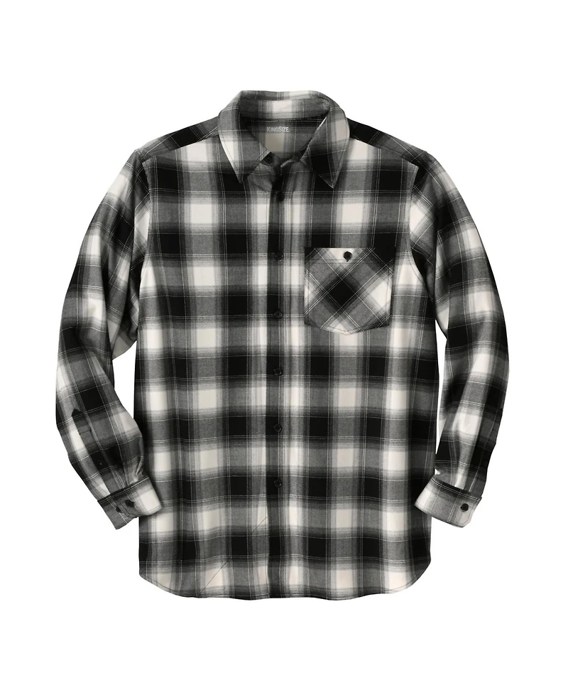 KingSize Tall Stretch Flannel Shirt