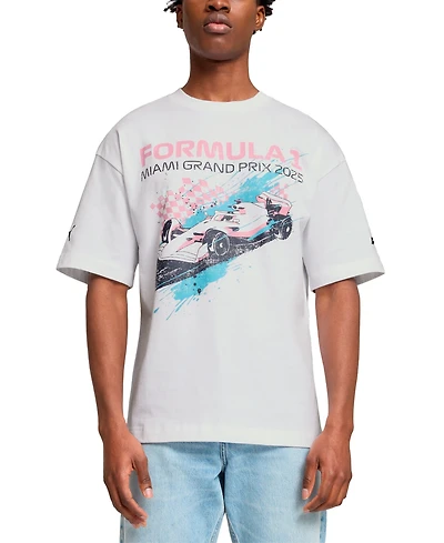 Puma True Fan Short Sleeve Miami Splash Graphic T-Shirt