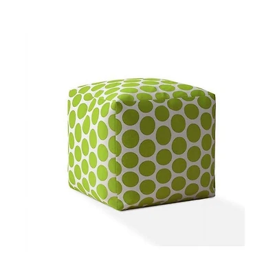 Cotton Pouf Ottoman with Polka Dots – Unique and Cozy Seating