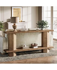 Tribesigns Console Table for Entryway, Wooden Sofa Table Behind Couch, for Living Room, Hallway, Foyer