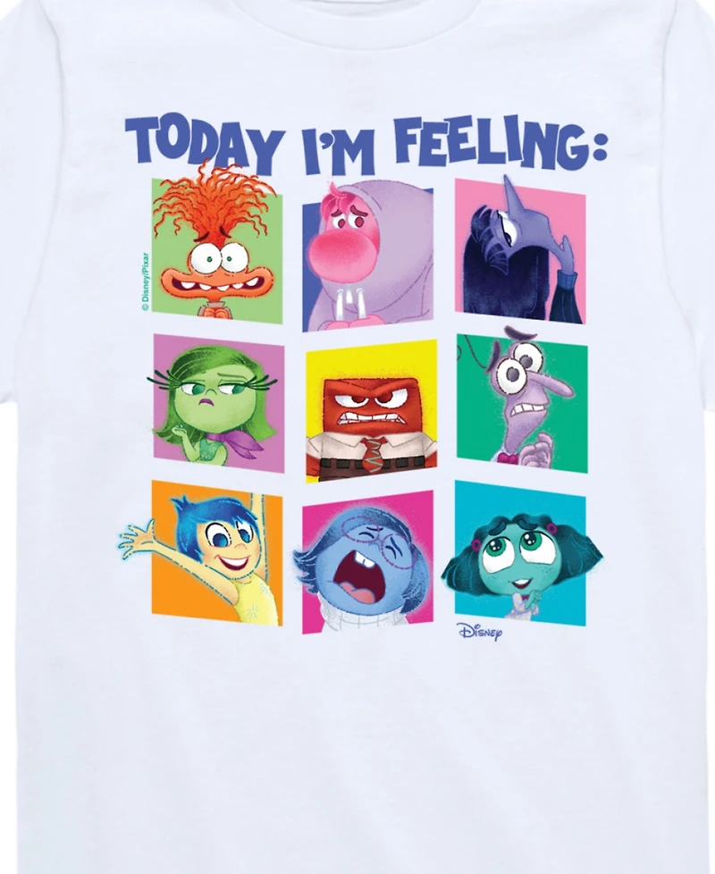 Disney Big Boys Inside Out 2 Today I'm feeling Graphic T-Shirt