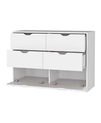 Manufactured Wood 6-Drawer Dresser – Minimalist Design