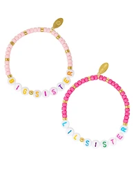 Zomi Gems Girls Sis/Lil Sis Stretchy Bead Bracelet Set