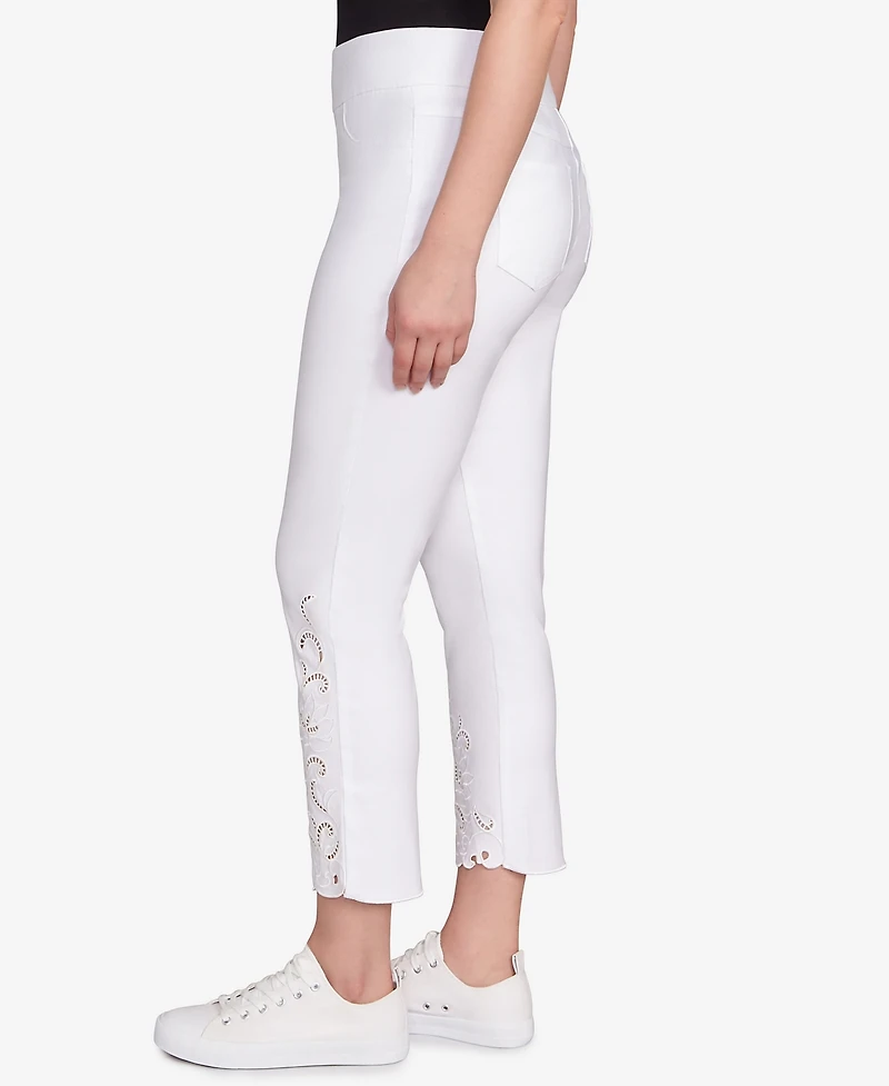 Ruby Rd. Petite Embroidered Ankle Pants