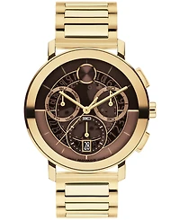 Movado Men's Bold Evolution 2.0 Swiss Quartz Chrono Ionic Plated Light Gold Steel Watch, 42mm