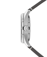 Spinnaker Men's Fleuss Automatic Black Leather Strap Watch, 43mm