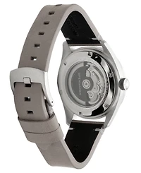 Spinnaker Men's Fleuss Automatic Gray Leather Strap Watch, 43mm