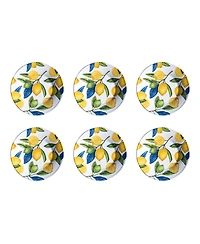 Abode Homewares Lemon Orchard 6-Pc. Salad Plates, Service For 6