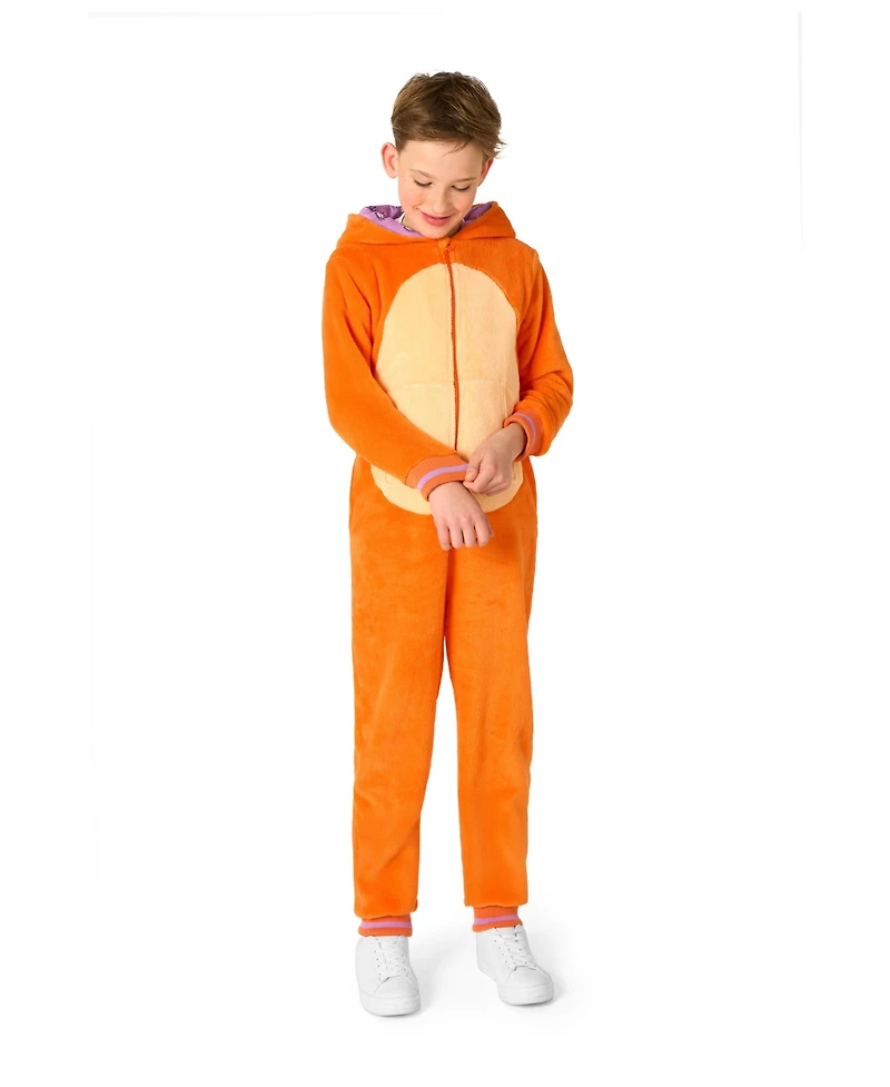 OppoSuits Little and Big Boys Red Cat Onesie