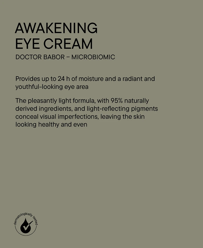 Babor Microbiomic Awakening Eye Cream, 0.5 oz.