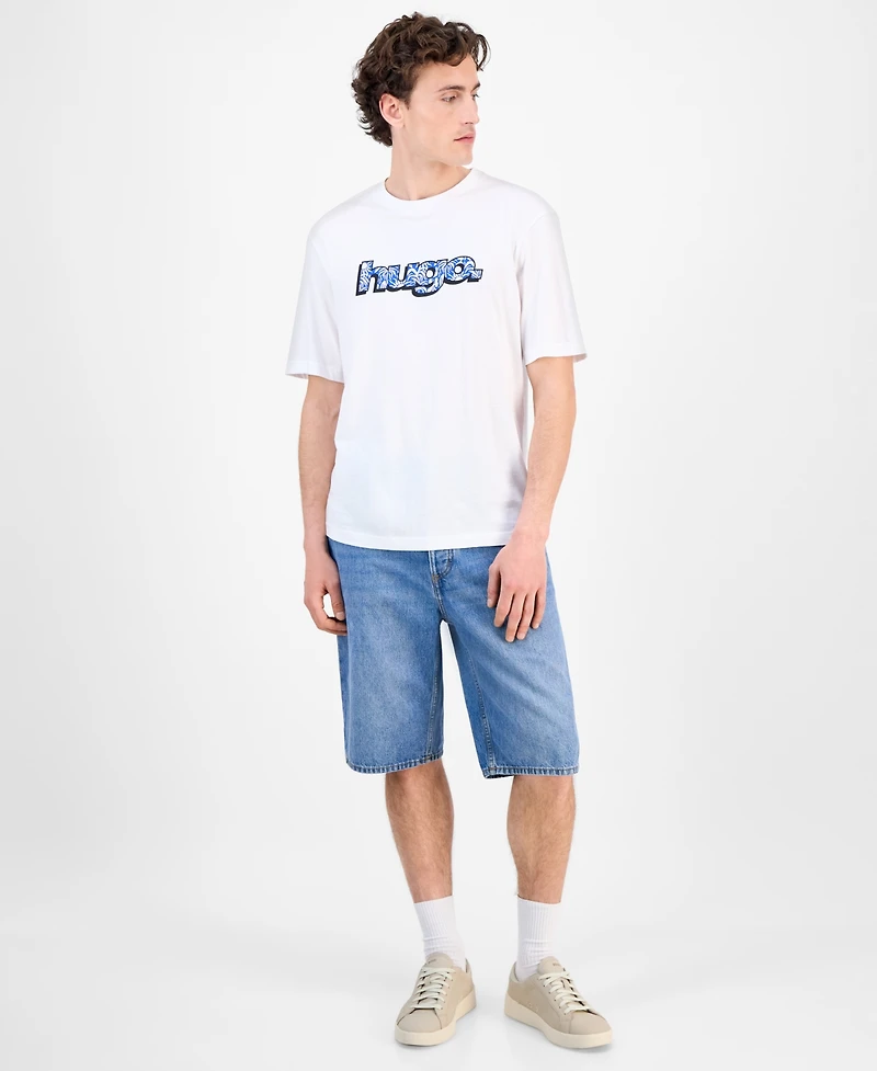 Hugo Boss Men's Nugibol Logo Graphic Cotton T-Shirt