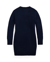 Polo Ralph Lauren Big Girls Flag-Intarsia Sweater Dress