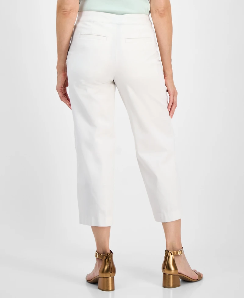 Style & Co Women's High-Rise Cropped Wide-Leg Pants, Exclusively at Macy's
