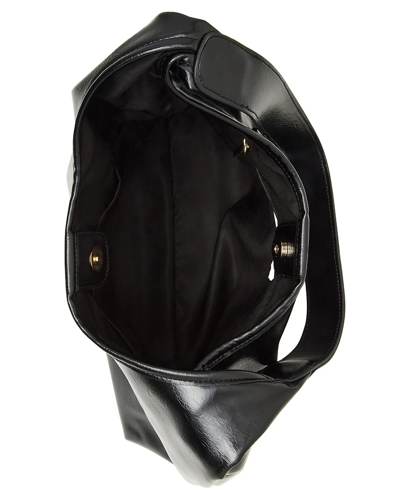 Madden Girl Carly Crinkle Medium Hobo Bag