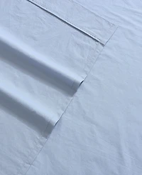 Calvin Klein Washed Cotton Percale 4-Pc. Sheet Set