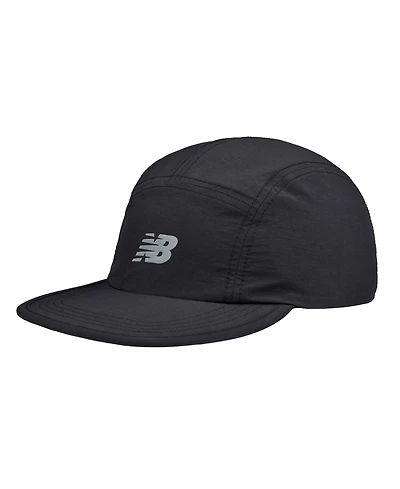 New Balance Men's Flying Logo Black 5-Panel Camper Hat