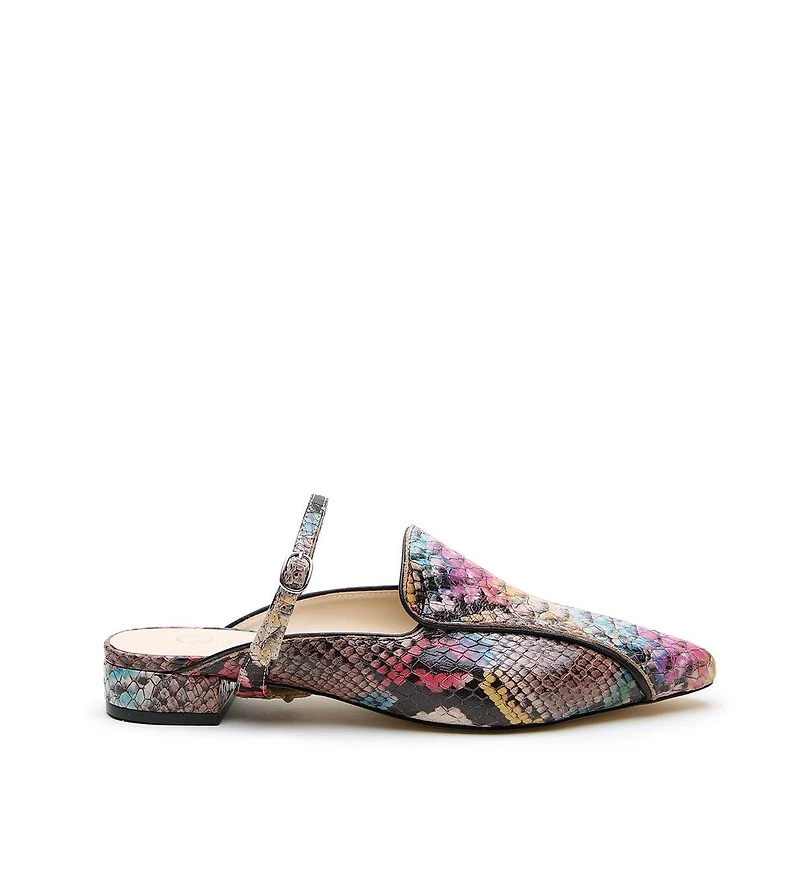 Alterre Women's Painted Snake Twiggy Customizable Pointed Loafer Slides