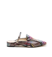 Alterre Women's Painted Snake Twiggy Customizable Pointed Loafer Slides