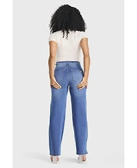 Freddy Women's High-Rise Shaping Wide Leg Jeans