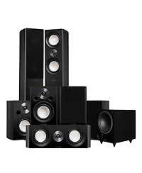 Fluance Reference Surround Sound Home Theater 7.1 Channel Speaker System including 3-Way Floorstanding Towers, Center Channel, Surrounds, Rear Surroun