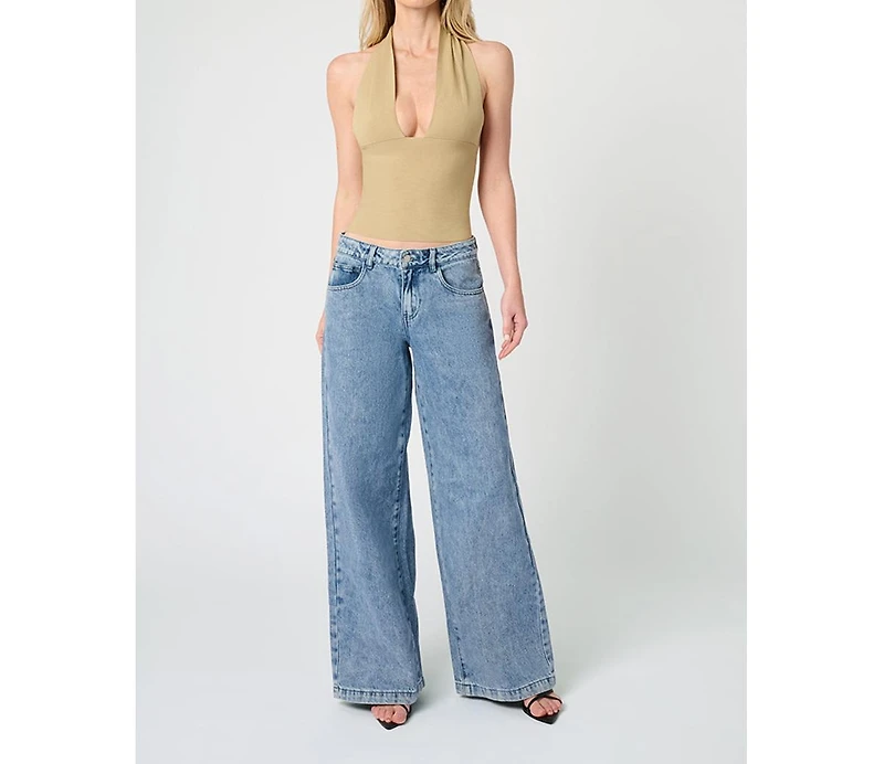 WeWoreWhat Women's Knit Halter Top