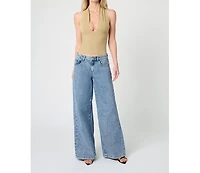 WeWoreWhat Women's Knit Halter Top