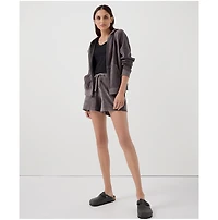 Pact Women's Organic Cotton Velour Zip Hoodie