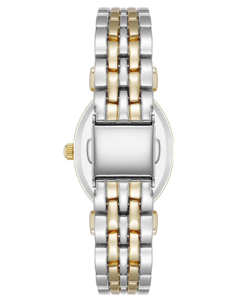 Anne Klein Women's Quartz Oval Roman Numeral Two-Tone Metal Alloy Watch, 25mm