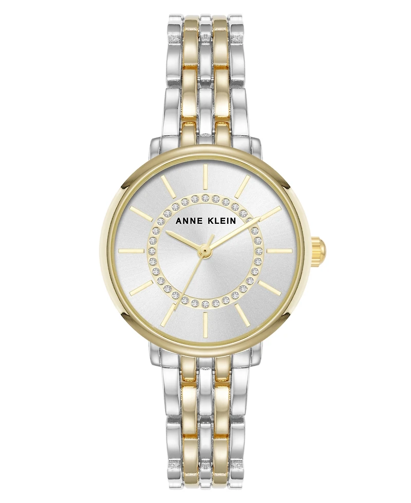 Anne Klein Women's Quartz Classy Two-Tone Metal Alloy Watch, 30mm