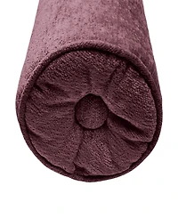 Edie@Home Delmonico Chenille Lumbar Neck Roll Decorative Pillow