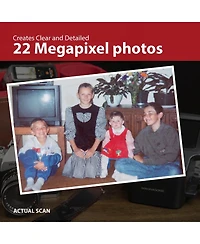 Magnasonic All-In-One 24MP Film Scanner with Large 5" Display & Hdmi, Long Tray 35mm Slide Film Holders, Converts 35mm/126/110/Super 8 Film & 135