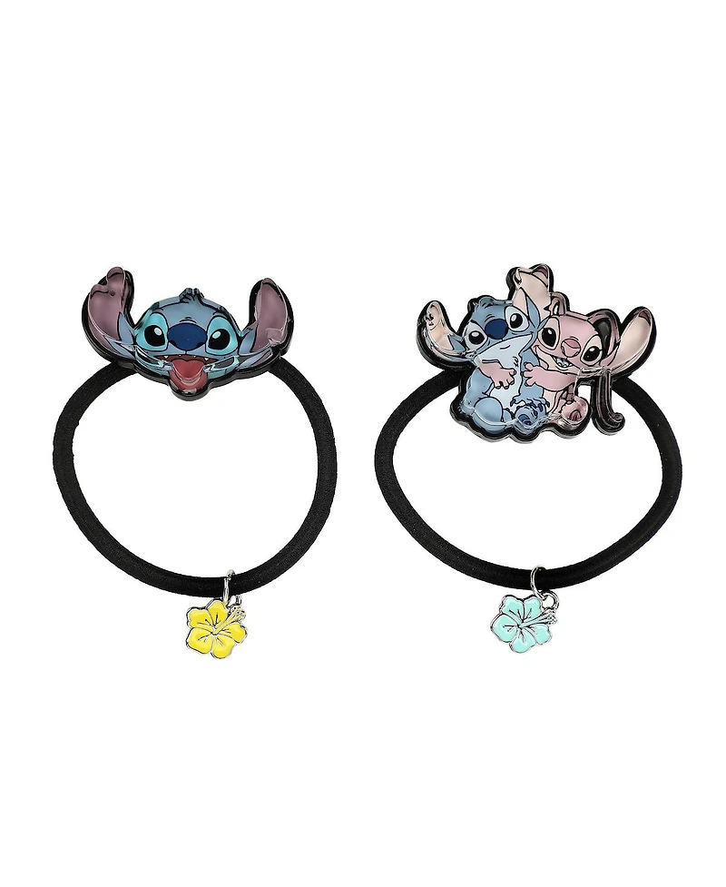 Disney Stitch & Angel 2-Piece Stretchy Hair Tie Set