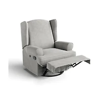Storkcraft Serenity Wingback Upholstered Recliner Glider