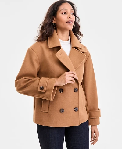 Michael Kors Women's Double-Breasted Coat, Exclusively at Macy's