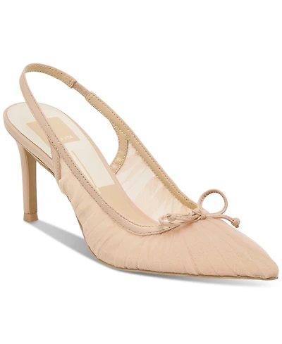 Dolce Vita Women's Yela Tule Bow Slingback Pumps