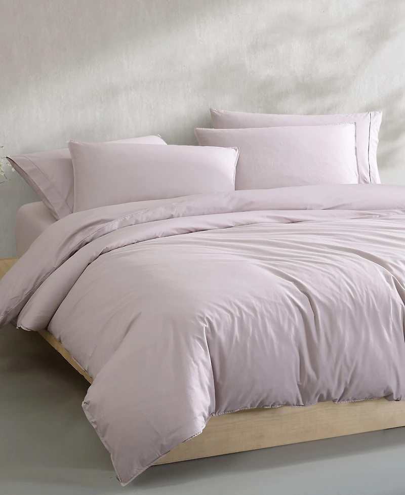 Calvin Klein Washed Percale Cotton 2-Pc. Comforter Set, Twin/Twin Xl