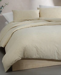 Calvin Klein Branching Leaves Cotton 3-Pc. Duvet Cover Set