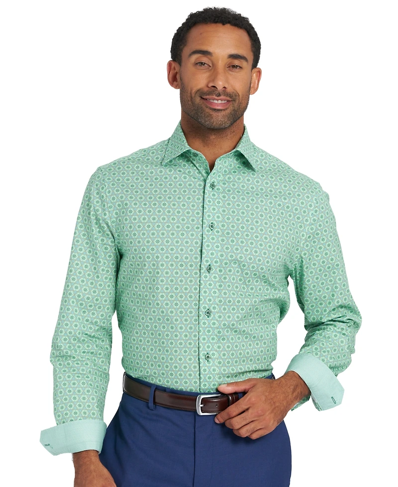 Nick Graham Men's Hexagon Star Dress Shirt
