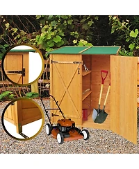 Mondawe 63.58"X 54.6"X 53.15" Wooden Shed Outdoor Storage