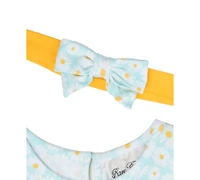 Rare Editions Baby Girls Print Tank Dress with Pockets & Headband, 2 Piece Set