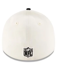 New Era Men's Cream/Black Pittsburgh Steelers 2025 Nfl Draft 39THIRTY Flex Hat