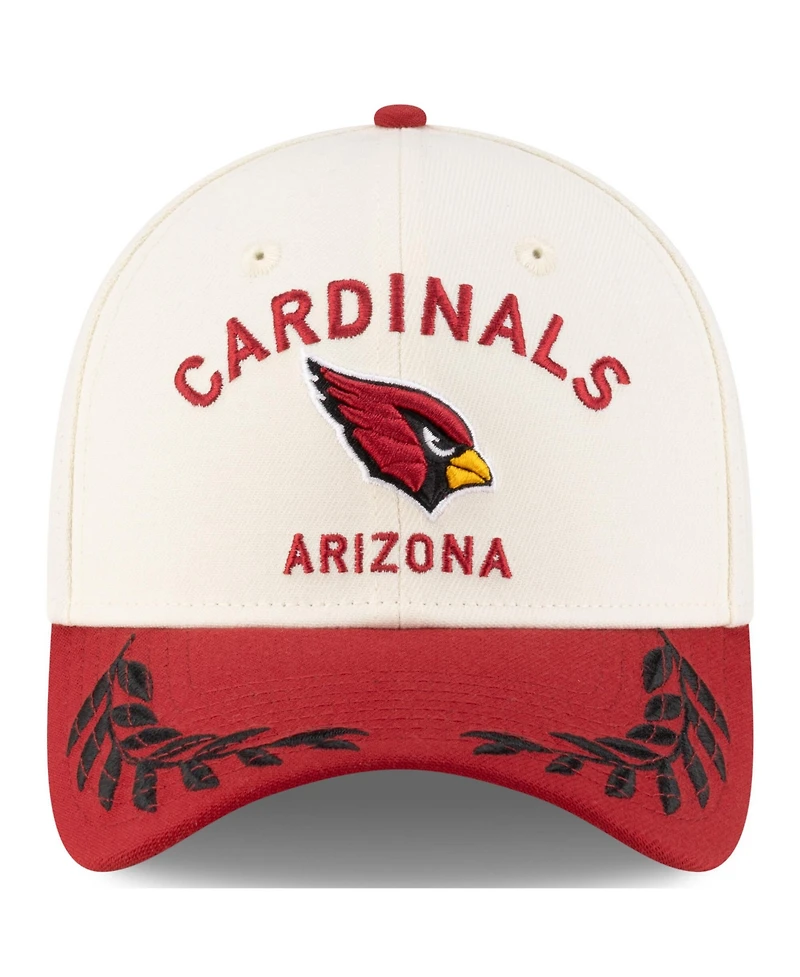 New Era Men's Cream/Cardinal Arizona Cardinals 2025 Nfl Draft 39THIRTY Flex Hat