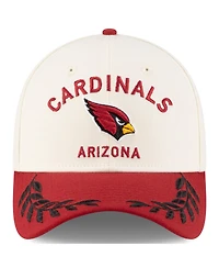 New Era Men's Cream/Cardinal Arizona Cardinals 2025 Nfl Draft 39THIRTY Flex Hat