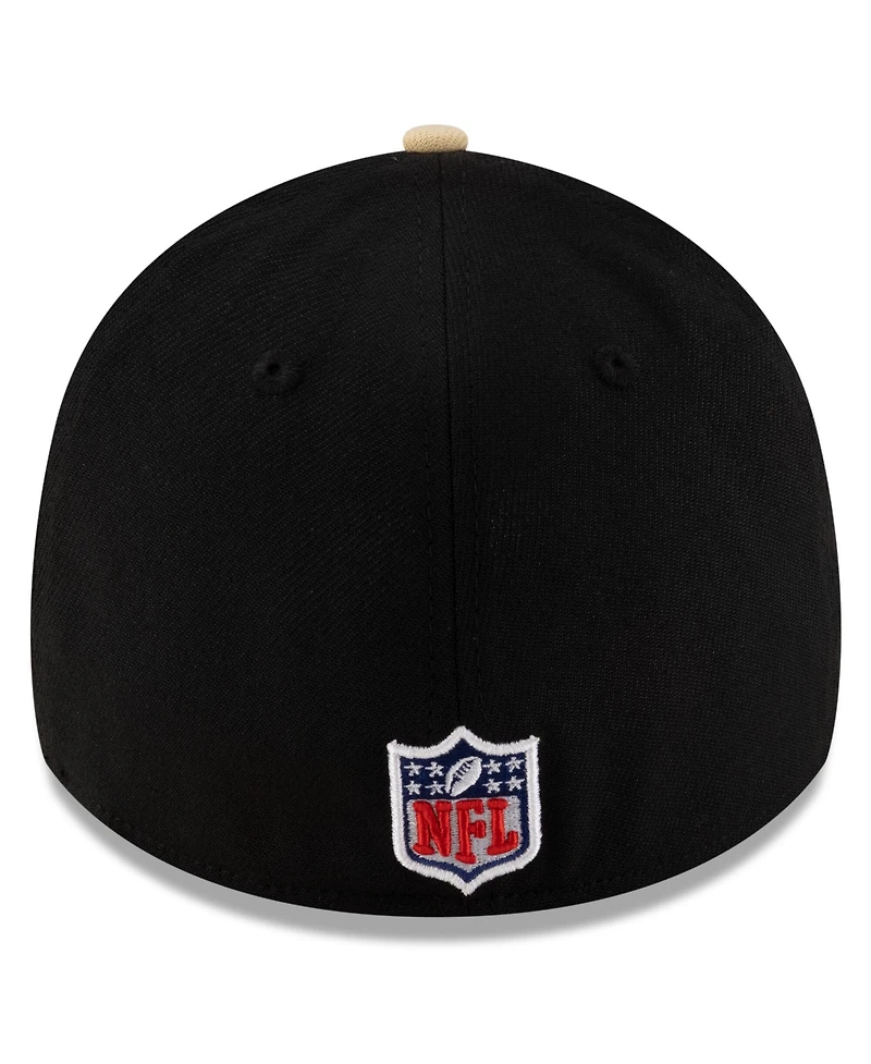 New Era Men's Black/Gold Orleans Saints 2025 Nfl Draft 39THIRTY Flex Hat