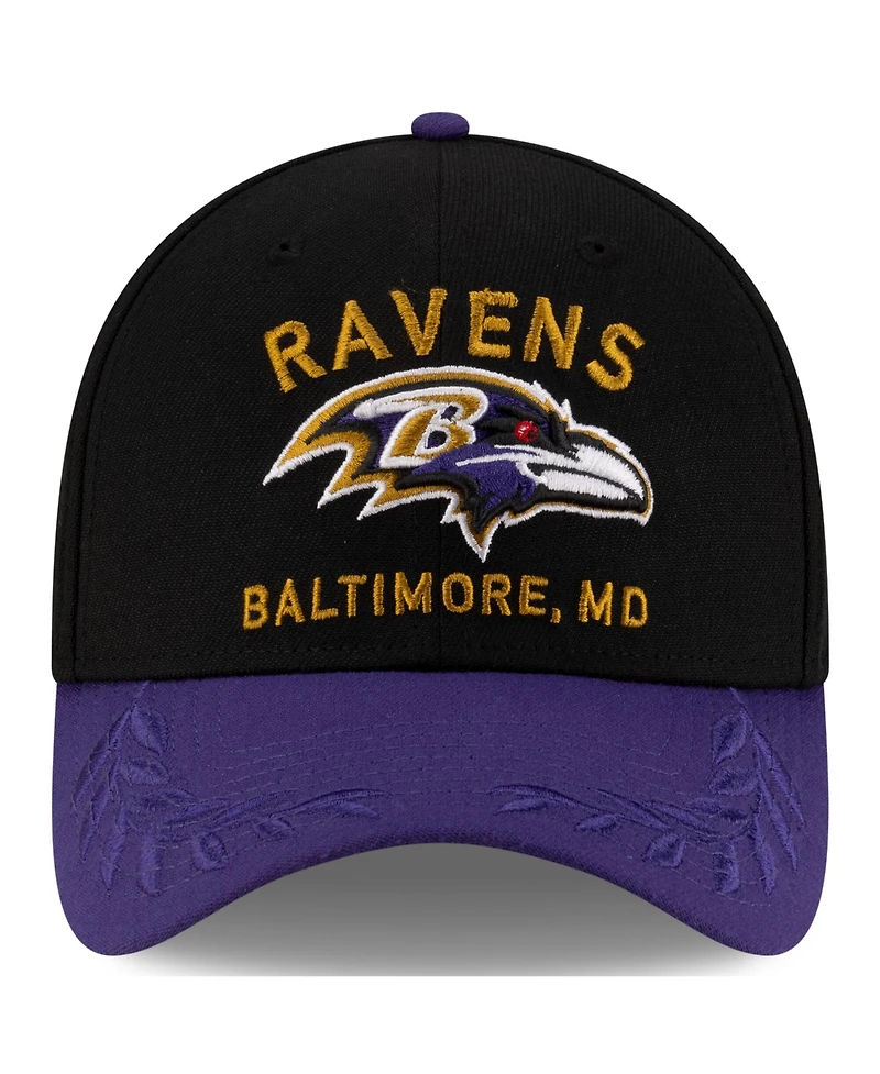 New Era Men's /Purple Baltimore Ravens 2025 Nfl Draft 39THIRTY Flex Hat