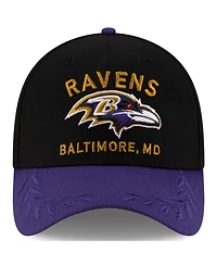 New Era Men's /Purple Baltimore Ravens 2025 Nfl Draft 39THIRTY Flex Hat